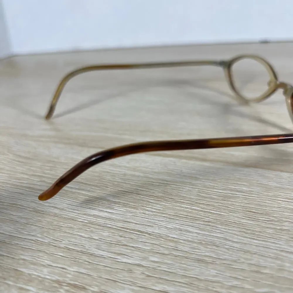 MiCrO shapes la Bella 45 Eyeglasses DAMAGED Brown Frames 45-17-135 Japan